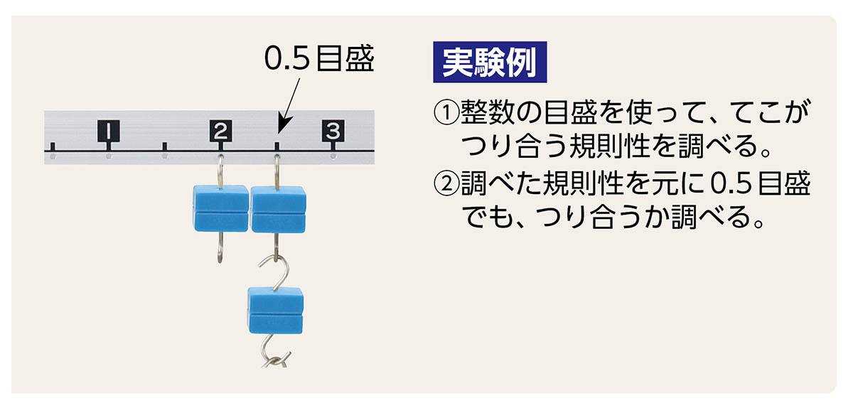 実験用てこ（0．5目盛付） SH【りかなび】ケニス株式会社