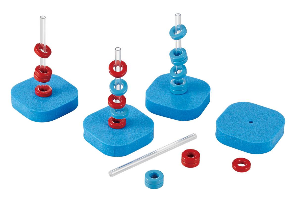 磁石の反発実験器 GH（4個組）【りかなび】ケニス株式会社