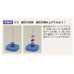 磁石の反発実験器 GH（4個組）【りかなび】ケニス株式会社
