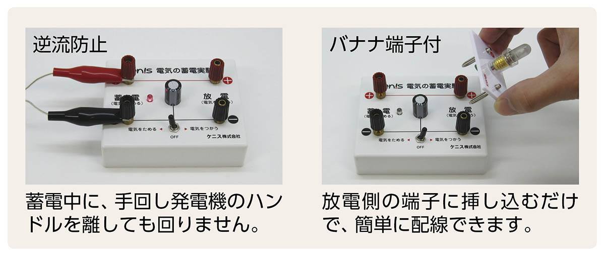 電気の蓄電実験器 DH【りかなび】ケニス株式会社