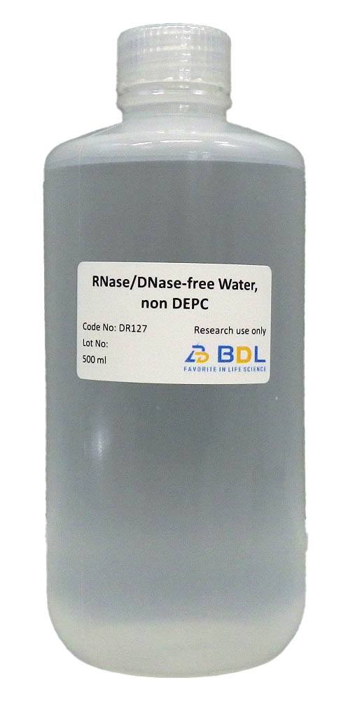 実験用水（ヌクレアーゼフリー水） DR127 500mL【フナコシ