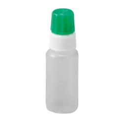 25ml 耐熱目盛りガラス瓶 青いキャップ 10個セット ポリ滴瓶（カラーキャップ） AI－G 緑 （10本入）【馬野化学容器