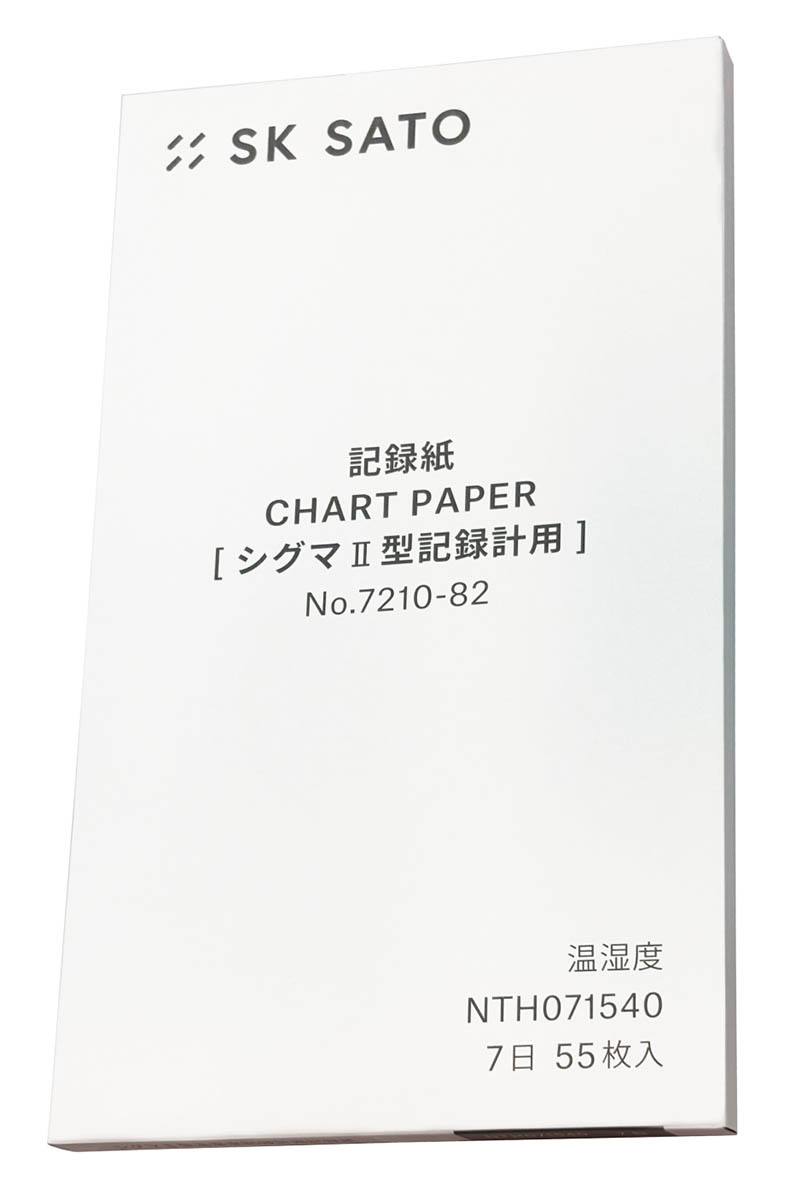 温湿度計用記録紙 7日 NTH071540（55枚入）【佐藤計量器