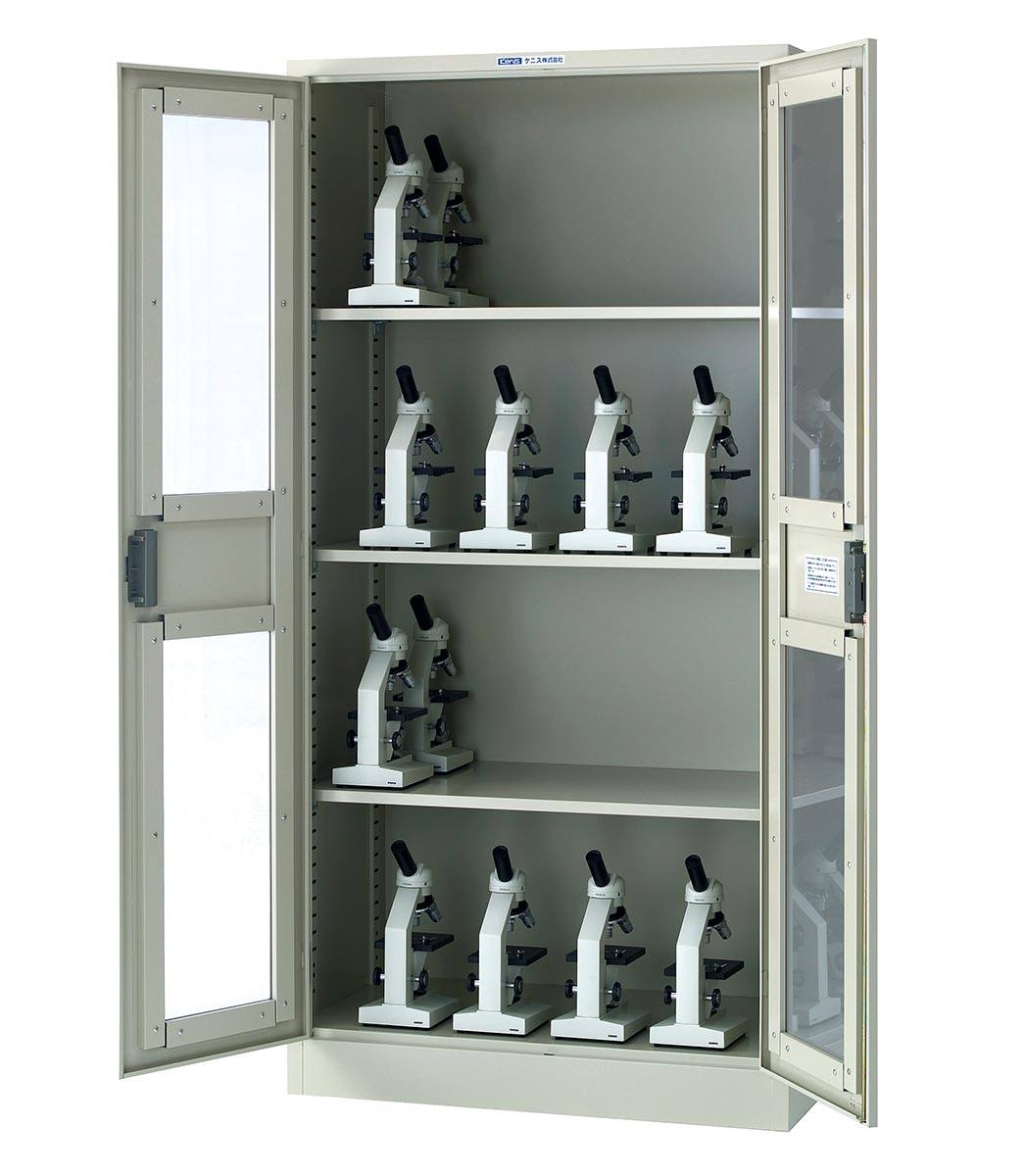 顕微鏡保管庫（耐震固定具・除湿剤付） KH－50GTF【りかなび