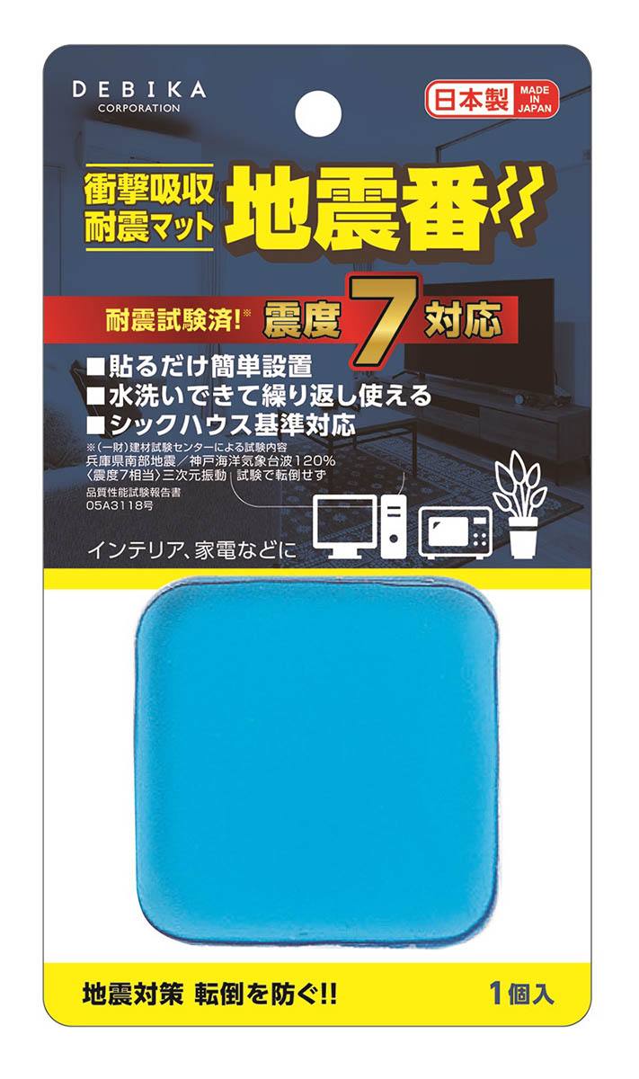 耐震用粘着マット（地震番） 1P（1個入）【りかなび】ケニス株式会社