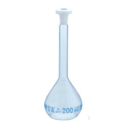 プラスチック栓付メスフラスコ（ISOLAB） 200mL【ISOLAB 