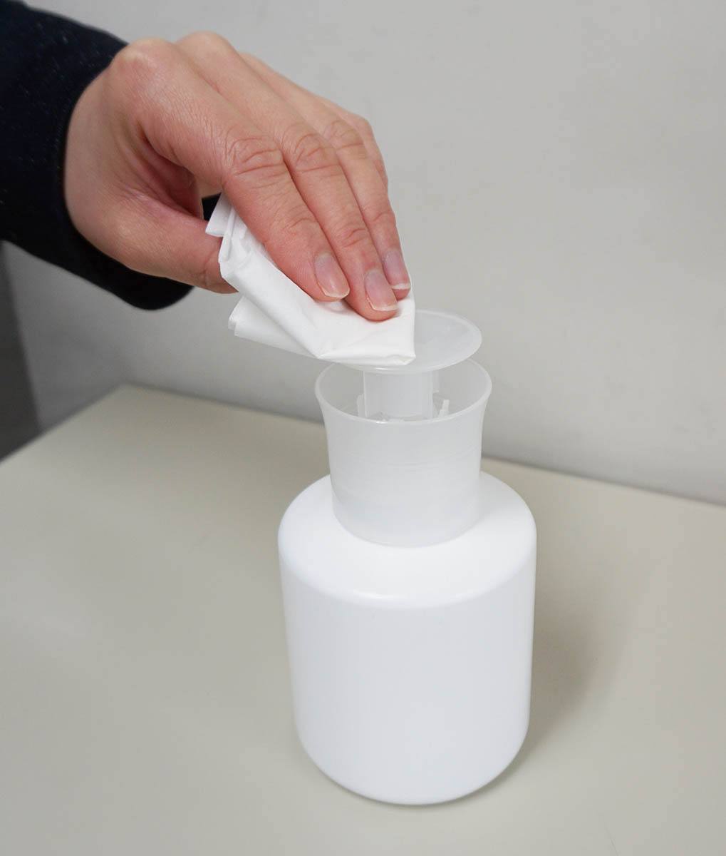 ソティル　２００ml　プッシュ型容器つき プッシュボトル P－300 300mL【りかなび】ケニス株式会社