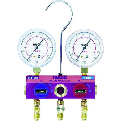 ボールバルブ式　ゲージマニホールド ボールバルブ式ゲージマニホールドキット ゲージ径68φ TA