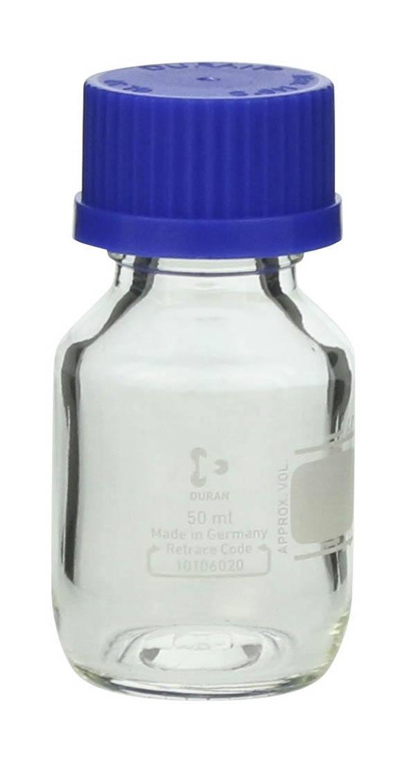 ねじ口瓶（青蓋付 DURAN（R））